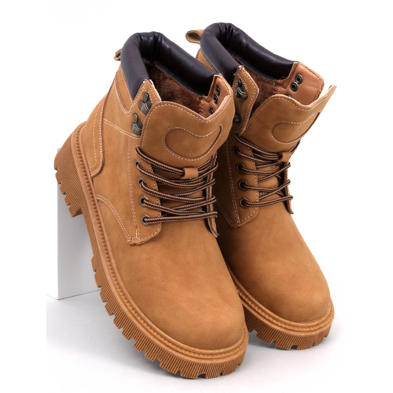 Botas femininas Martino Camel castanho 1