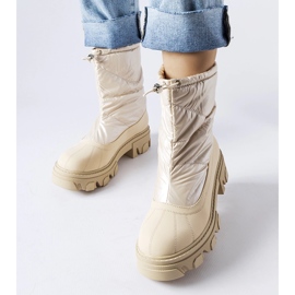 Botas de neve bege com punho Cendrillon 1