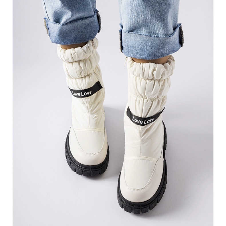 Botas de neve LoveXsnow bege 1