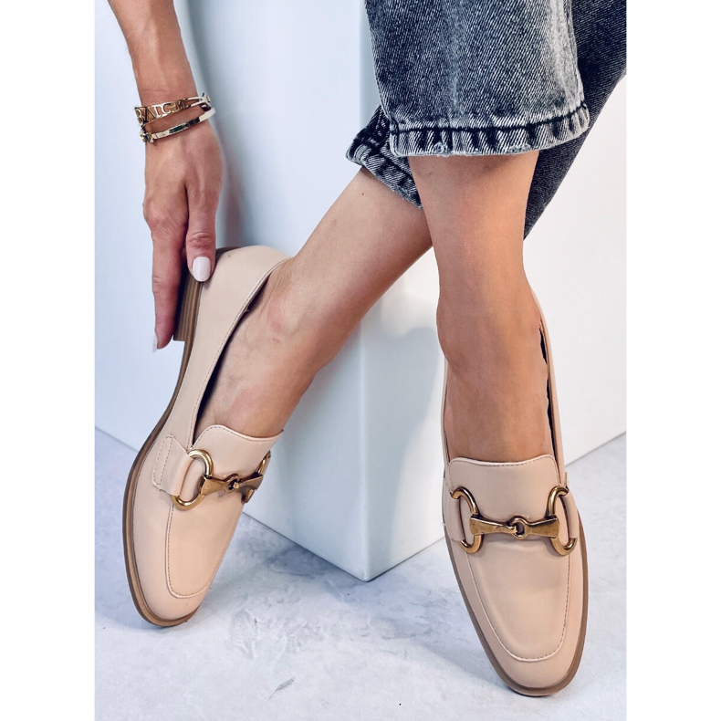 Mocassins Jonna Khaki para mulher bege 2