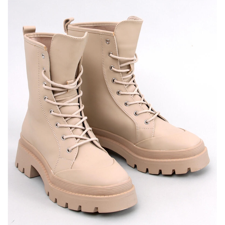 Botas de trabalho com cadarço Bege Parsons 1 Botas de trabalho com cadarço Bege Parsons 1