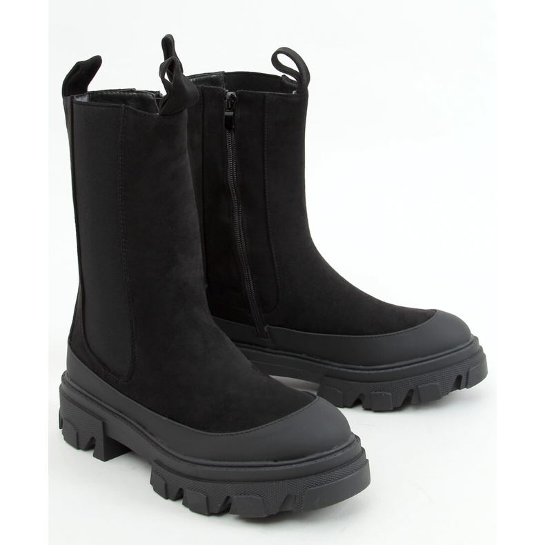 Botas Chelsea de cano alto Telma Black preto 1