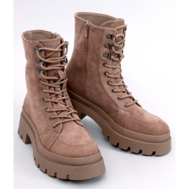 Botins com cadarço Hagg Taupe bege 1