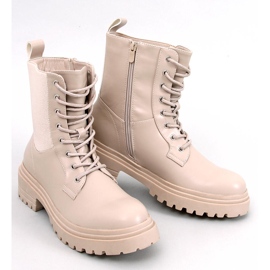 Botins com cadarço bege Rettke 1