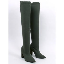 Mosqueteiros elásticos de salto alto de Veronica Green verde 1