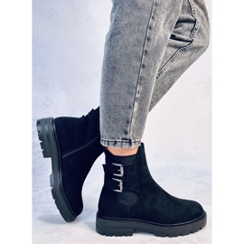 Lanier Botins de camurça pretos 2