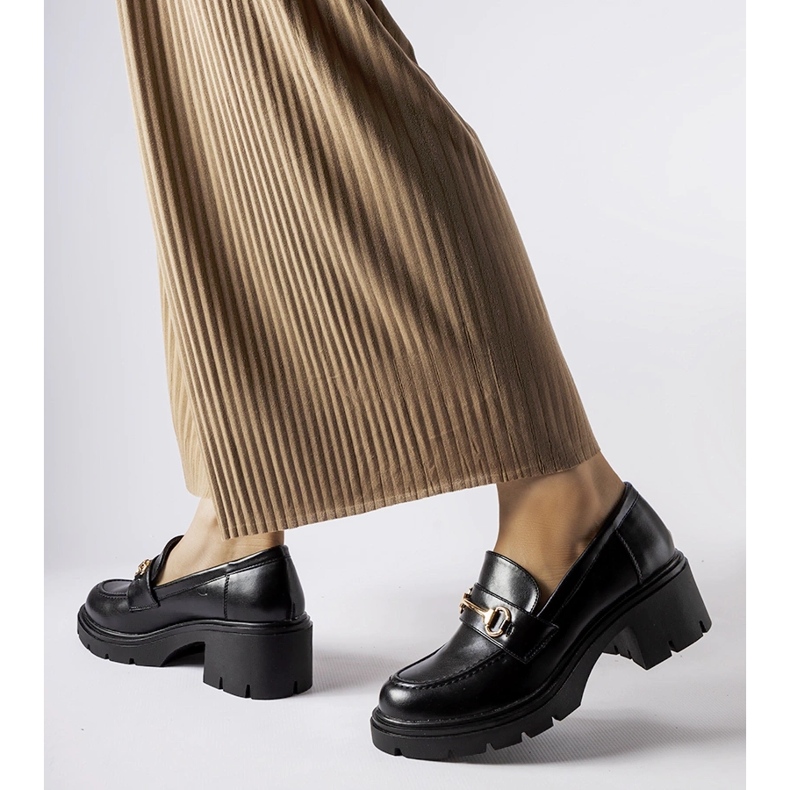 Sapatos pretos de salto alto Fabrizio preto 1