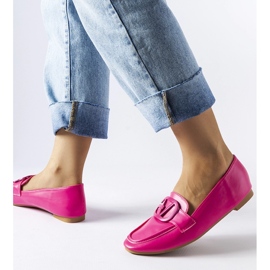 Mocassins com fivela rosa da Delgi 1