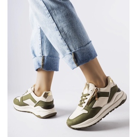 Inna Tênis Cecchi branco e verde 1