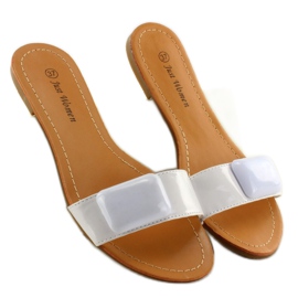 Chinelos com cinto 8293-60 Branco 2