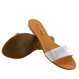 Chinelos com cinto 8293-60 Branco 1
