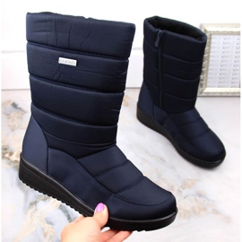 Botas de neve de cano alto News W EVE436B, azul marinho 1