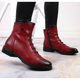 Jezzi W JEZ52G botins isolados com decorações, vermelho 1