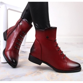 Jezzi W JEZ52G botins isolados com decorações, vermelho 2