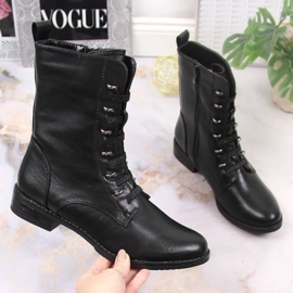 Botas com zíper isolado Jezzi W JEZ376A, pretas preto 1