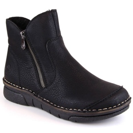 Botas confortáveis ​​com isolamento Rieker W RKR612 pretas preto 1