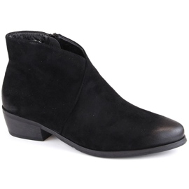 Botins de camurça Potocki W WOL178A, preto 1