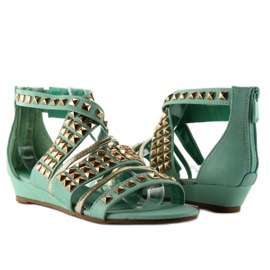 Sandálias com tachas WF-30 mint verde 1