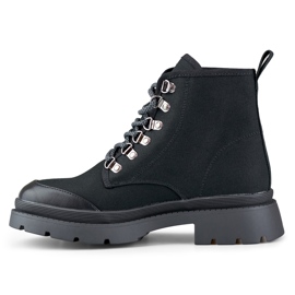Tênis alto feminino imitando botins preto 1