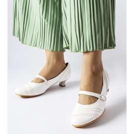 Sapatos de salto baixo Sant'Antonio branco 1