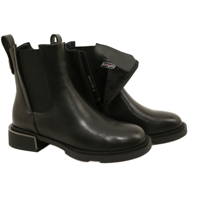 Botins Filippo DBT4062/23 BK pretos 4