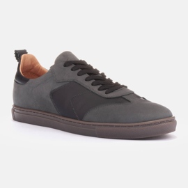 Marco Shoes Tênis masculinos Joyce cinza 1