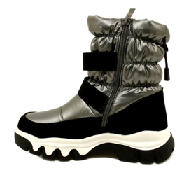 Botas de neve impermeáveis ​​para crianças Miss Evento 23Dz23-6578 Cinza-Preto 2