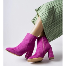 Botins de salto alto Cheney rosa 1 Botins de salto alto Cheney rosa 1