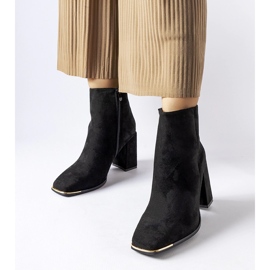 Botins pretos de salto alto Cheney 1