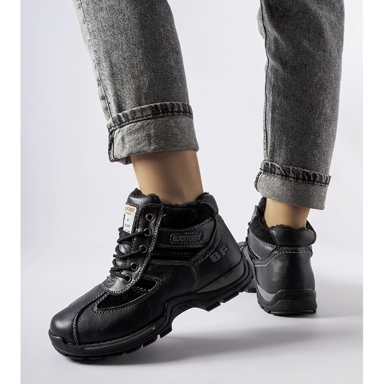 Trabalhadores de inverno Black Falla preto 2