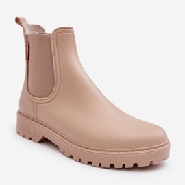 PS1 Botas baixas femininas Birella bege 1