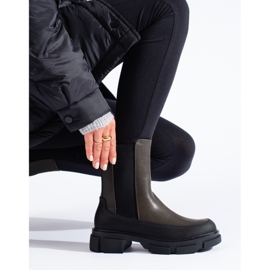 SHELOVET Botins de cano alto B20 preto 1