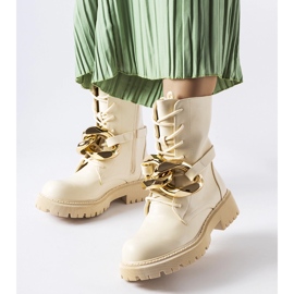 Botas de caminhada bege com corrente Galar 1