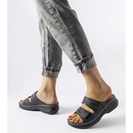 Evento Mules de cunha baixa Fréchette pretos 2