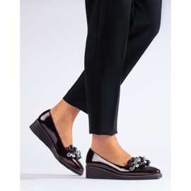 W. Potocki Bombas de cunha patenteadas Borgonha da Potocki vermelho 1 W. Potocki Bombas de cunha patenteadas Borgonha da Potocki vermelho 1