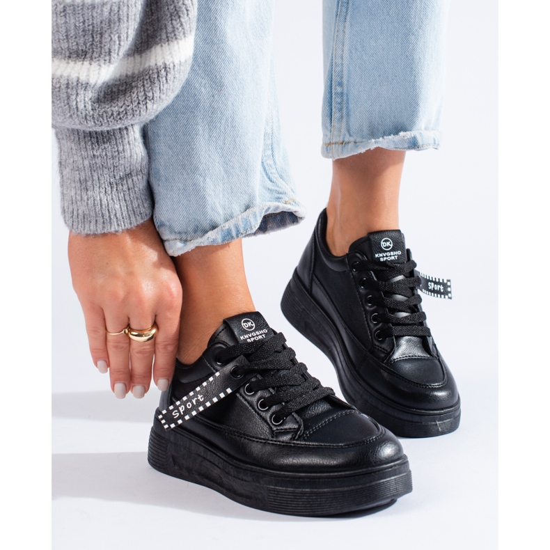 Tênis plataforma Shelovet preto 1