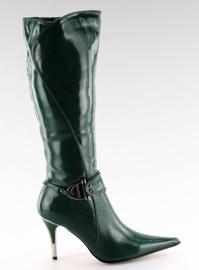 Botas pintadas em um alfinete 5137-73V Anis verde 2