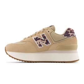 Tênis New Balance W WL574ZDC bege 1