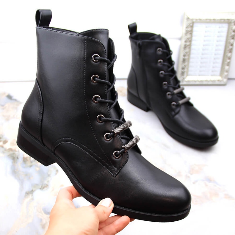 Botas femininas pretas com isolamento S.Barski HY75-10 preto 1