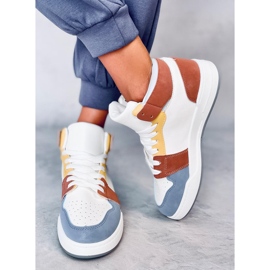 Tênis cano alto Clowsi Blue branco 1