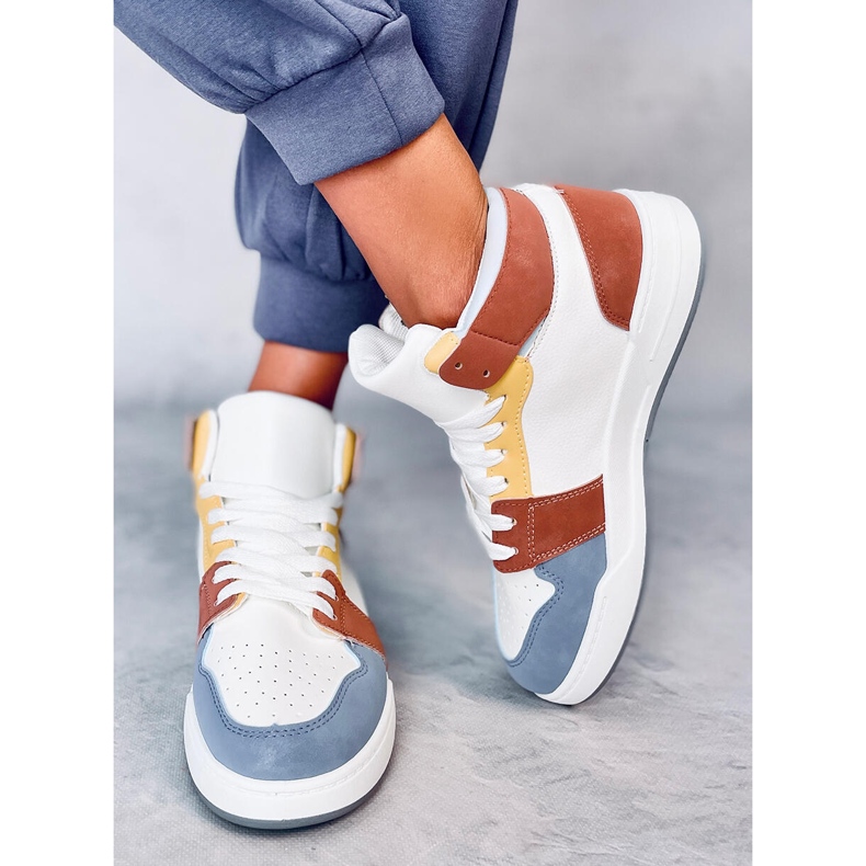 Tênis cano alto Clowsi Blue branco 1