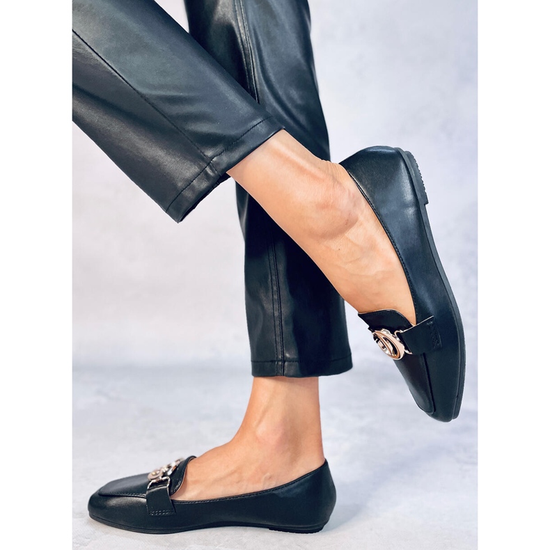 Mocassins femininos Elisa Black preto 2