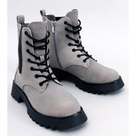 Botas Chelsea com cadarço Franti Grey cinza 1