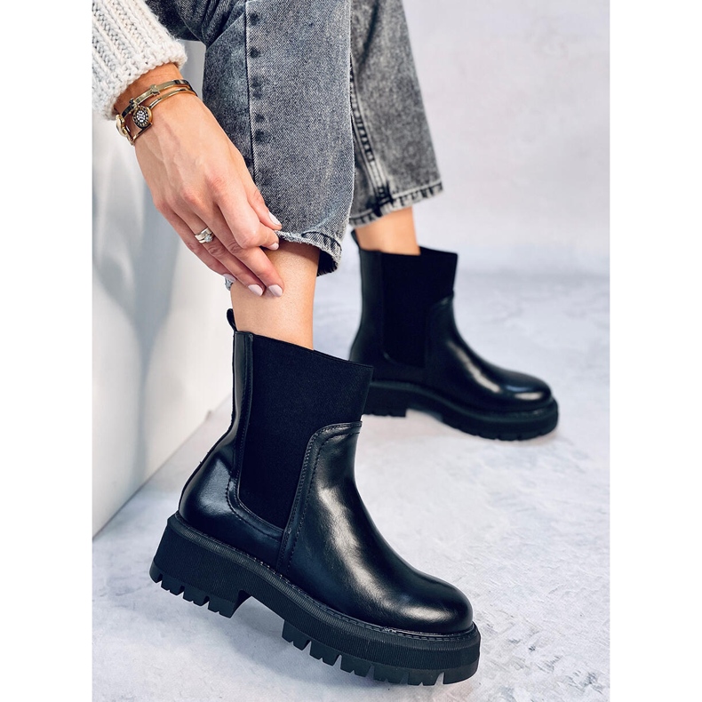 Botas Chelsea com cano alto Cillo Black preto 1 Botas Chelsea com cano alto Cillo Black preto 1