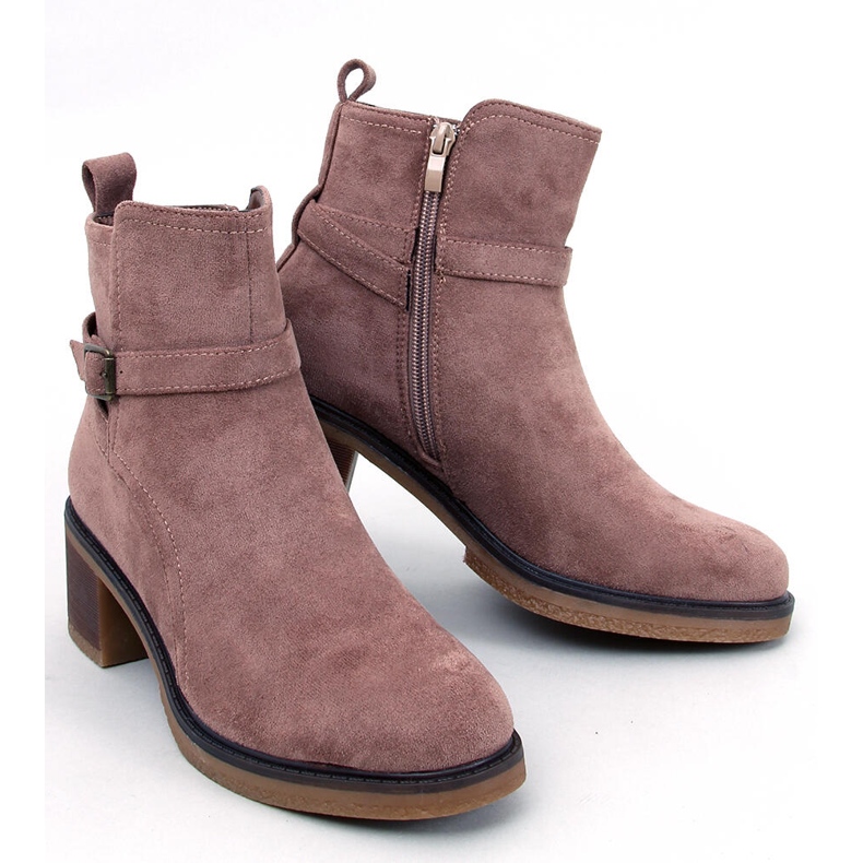 Botas de salto largo Aretha Khaki bege 1