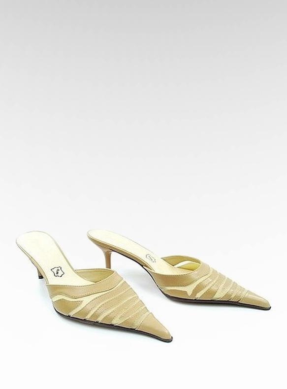 Chinelos elegantes 5129-53 Beige bege 1