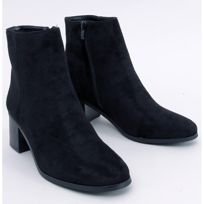 Botins clássicos de salto alto Annie Black preto 1