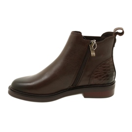Botas femininas Caprice isolado 9-25479-41 329 DK Brown Comb castanho 1