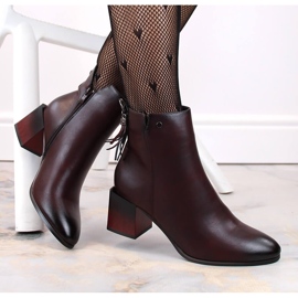 Botins femininos com isolamento bordô Jezzi vermelho 1 Botins femininos com isolamento bordô Jezzi vermelho 1