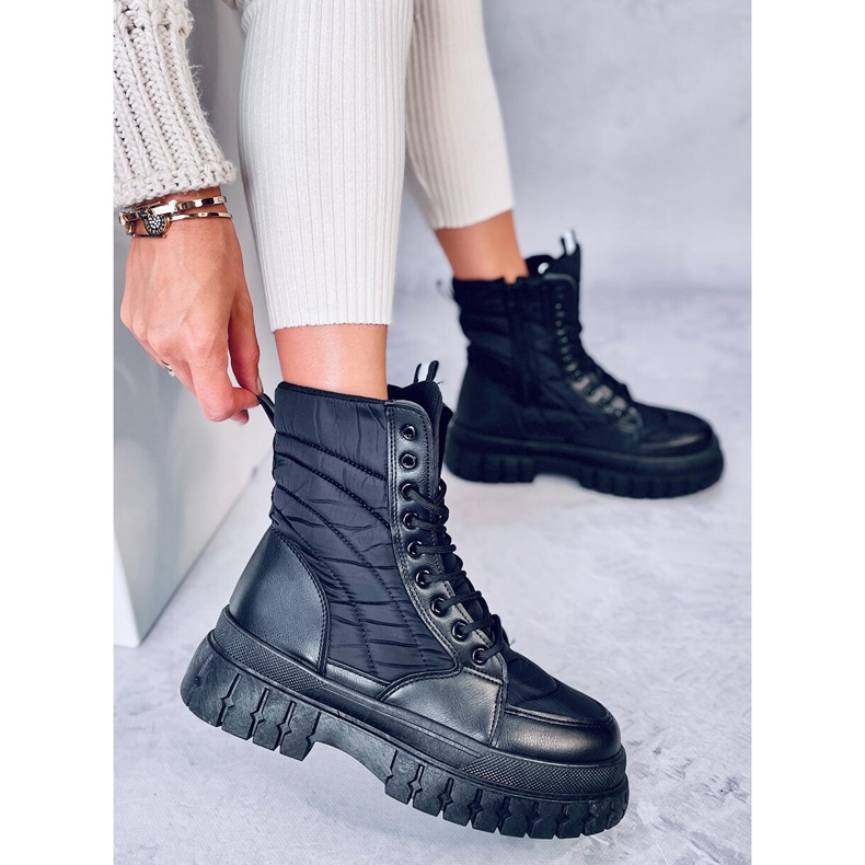 Botas rasas com cadarço Barkin Negro preto 1